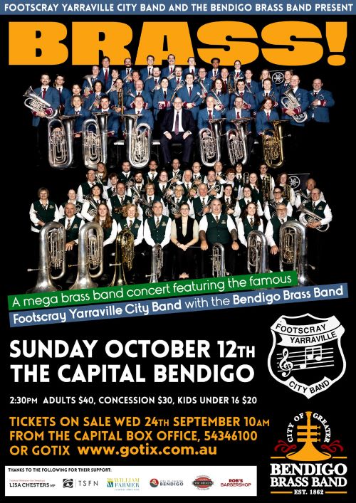 Footscray Yarraville & Bendigo Brass Combined Concert – 12th October 2025